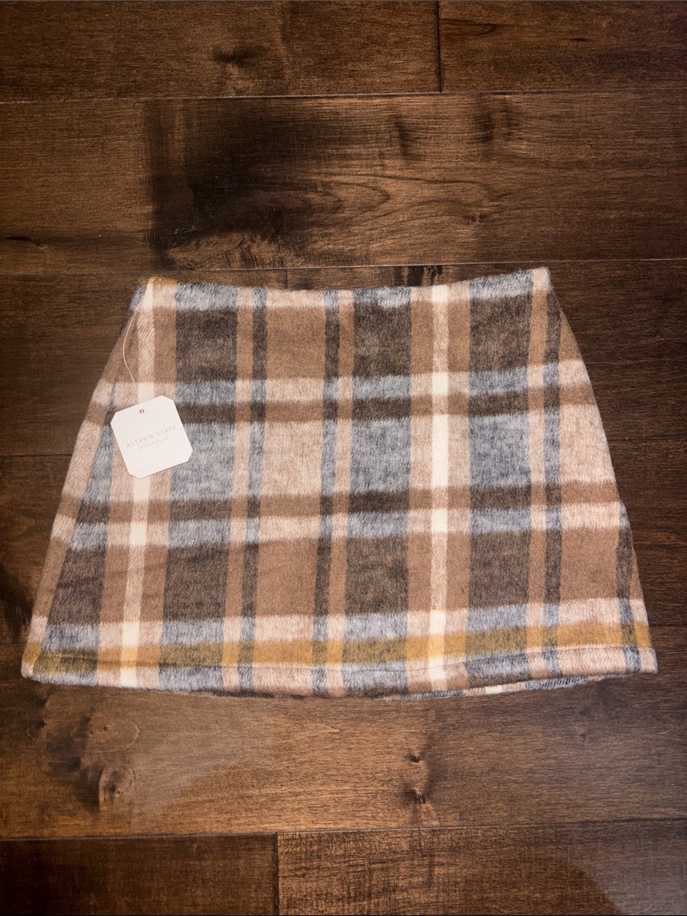 NWT Altar’d State Plaid Mini Skirt